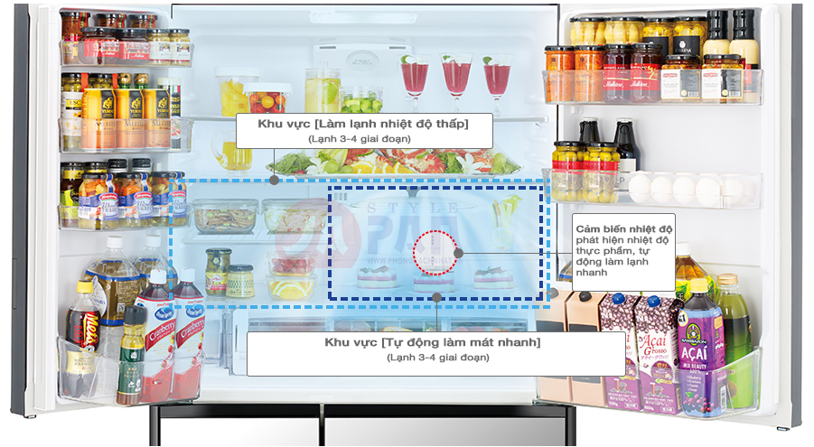 TỦ LẠNH HITACHI R-WXC74T (X) 735L MỚI 100%